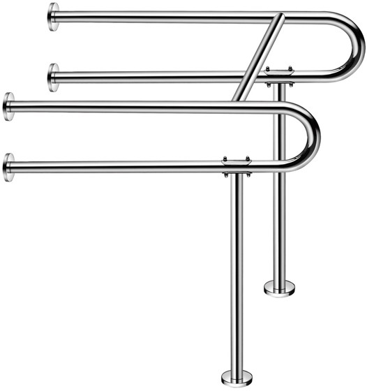 19)BARRA SEGURIDAD VANITORIO ACERO INOXIDABLE